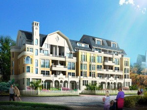 city residential garden villa office building design - 10 3D Model