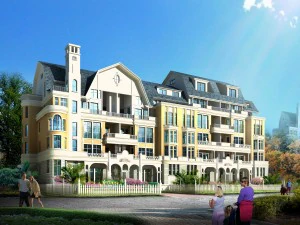 dise&ntilde;o de edificio de oficinas de villa con jard&iacute;n residencial de la ciudad - 10 Modelo 3D