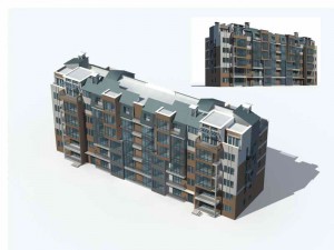 city residential garden villa office building design - 18 3D Model