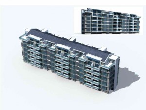 city residential garden villa office building design - 19 3D Model
