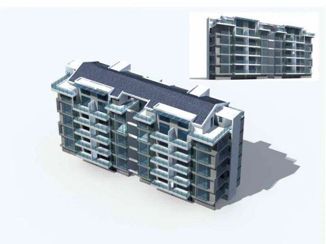 city residential garden villa office building design - 23 3D Model .c4d .max .obj .3ds .fbx .stl .blend 