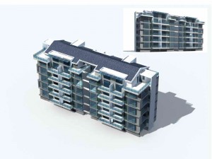 city residential garden villa office building design - 23 3D Model
