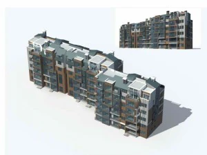 city residential garden villa office building design - 24 3D Model