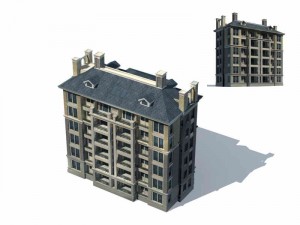 city residential garden villa office building design - 25 3D Модель