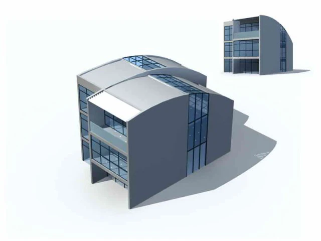 city residential garden villa office building design - 26 3D Model .c4d .max .obj .3ds .fbx .stl .blend 