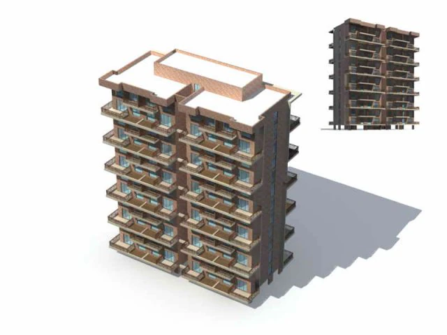 city residential garden villa office building design - 28 3D Model .c4d .max .obj .3ds .fbx .stl .blend 