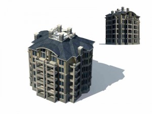 city residential garden villa office building design - 29 Modèle 3D