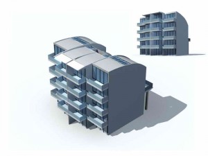 city residential garden villa office building design - 31 3D Model