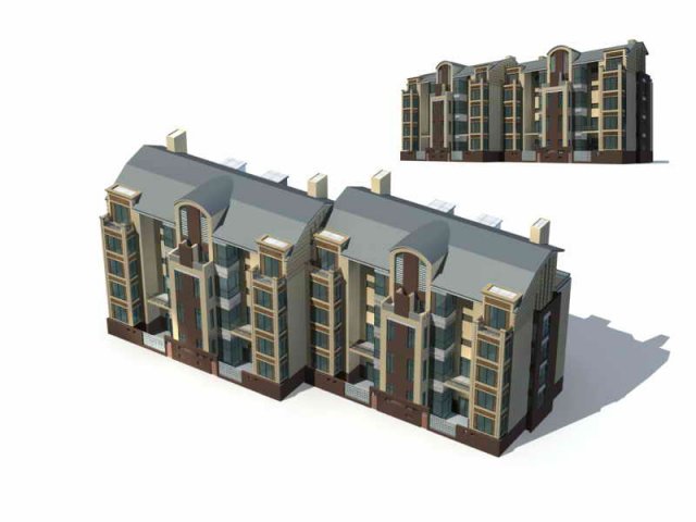 city residential garden villa office building design - 36 3D Модель .c4d .max .obj .3ds .fbx .stl .blend 