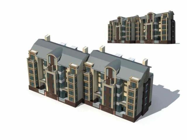 city residential garden villa office building design - 36 3D Model .c4d .max .obj .3ds .fbx .stl .blend 