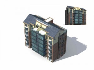 city residential garden villa office building design - 37 Modelo 3D
