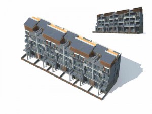 city residential garden villa office building design - 41 3D Model