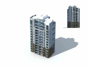 city residential garden villa office building design - 43 3D Model