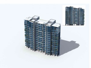 city residential garden villa office building design - 53 Modelo 3D