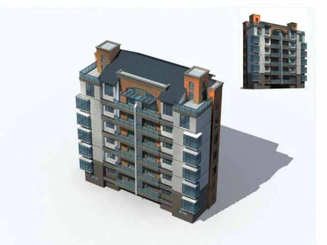 city residential garden villa office building design - 54 3D Model .c4d .max .obj .3ds .fbx .stl .blend 