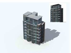 city residential garden villa office building design - 55 3D Model