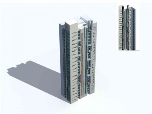 city residential garden villa office building design - 62 Model 3D