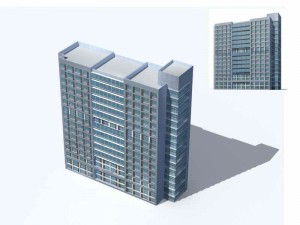 city residential garden villa office building design - 66 3D Model