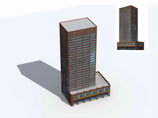 city residential garden villa office building design - 68 3D Model .c4d .max .obj .3ds .fbx .stl .blend 