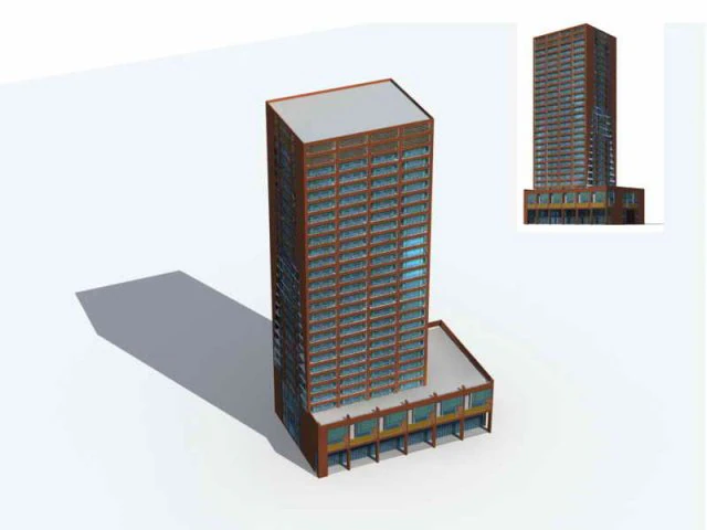 city residential garden villa office building design - 68 3D Model .c4d .max .obj .3ds .fbx .stl .blend 