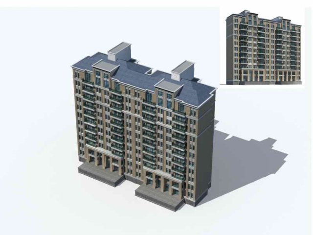 city residential garden villa office building design - 71 3D Model .c4d .max .obj .3ds .fbx .stl .blend 
