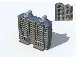 city residential garden villa office building design - 71 3D Model