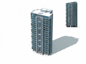 city residential garden villa office building design - 72 3D Model