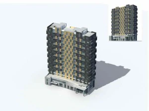 city residential garden villa office building design - 75 3D Model