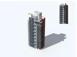 city residential garden villa office building design - 76 3D Model