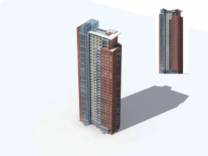 城市住宅花园别墅办公楼设计 - 77 3D 模型