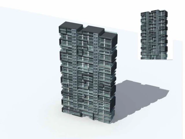 city residential garden villa office building design - 78 3D Model .c4d .max .obj .3ds .fbx .stl .blend 