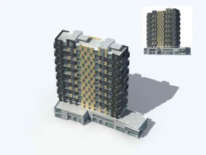 city residential garden villa office building design - 79 3D Model