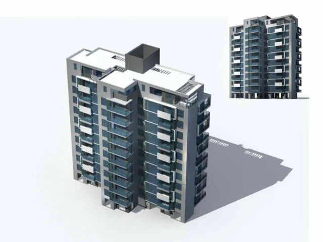 city residential garden villa office building design - 80 3D Model .c4d .max .obj .3ds .fbx .stl .blend 