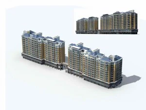 city residential garden villa office building design - 87 3D Model
