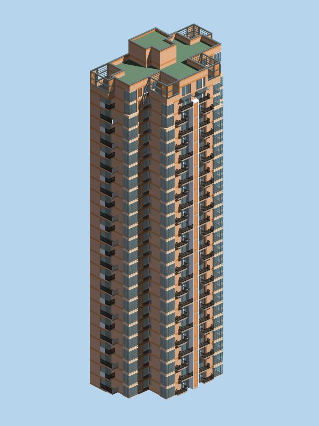 city residential garden villa office building design - 94 Modelo 3D .c4d .max .obj .3ds .fbx .stl .blend 
