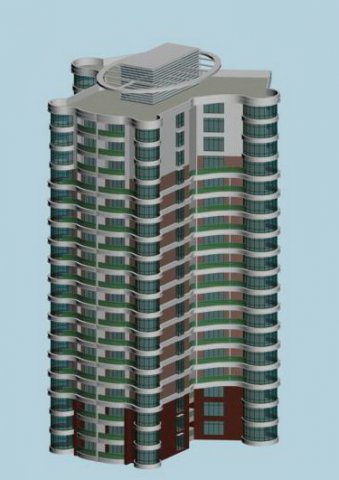 city residential garden villa office building design - 96 3D Model .c4d .max .obj .3ds .fbx .stl .blend 