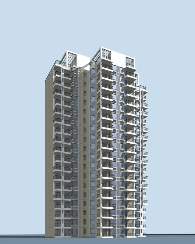 city residential garden villa office building design - 97 3D Модель .c4d .max .obj .3ds .fbx .stl .blend 