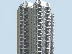 dise&ntilde;o de edificio de oficinas de villa con jard&iacute;n residencial de la ciudad - 97 Modelo 3D