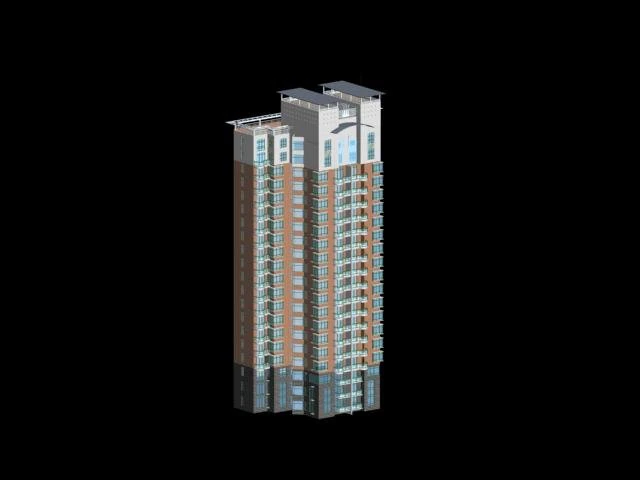 city residential garden villa office building design - 98 3D Model .c4d .max .obj .3ds .fbx .stl .blend 