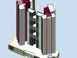 city residential garden villa office building design - 106 Modèle 3D