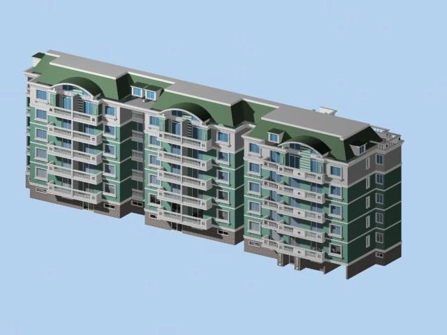city residential garden villa office building design - 107 3D Model .c4d .max .obj .3ds .fbx .stl .blend 