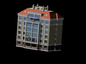 city residential garden villa office building design - 108 3D Model
