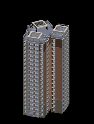 city residential garden villa office building design - 109 3D Model .c4d .max .obj .3ds .fbx .stl .blend
