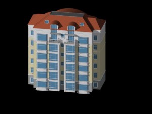 city residential garden villa office building design - 110 3Dモデル