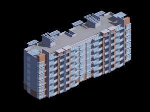 city residential garden villa office building design - 112 Model 3D