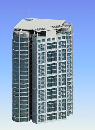 city residential garden villa office building design - 115 3D Модель .c4d .max .obj .3ds .fbx .stl .blend 