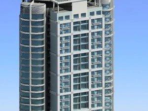 city residential garden villa office building design - 115 3D Model