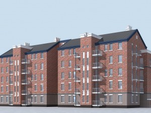 city residential garden villa office building design - 123 3D Model
