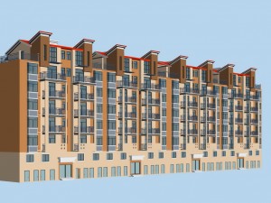 city residential garden villa office building design - 124 3D Модель