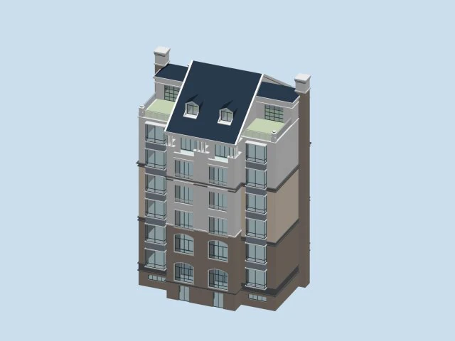 city residential garden villa office building design - 133 3D Model .c4d .max .obj .3ds .fbx .stl .blend 